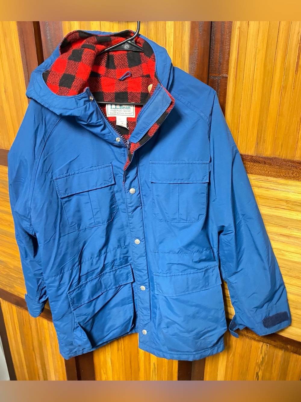 Vintage LL Bean Baxter State Parka Jacket Mens Flannel Lined Made in USA Size M